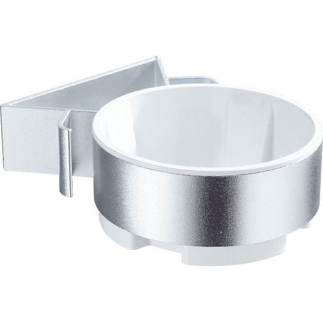 Porte sèche cheveux Support mural en aluminium sans perçage (argent) (1/5)