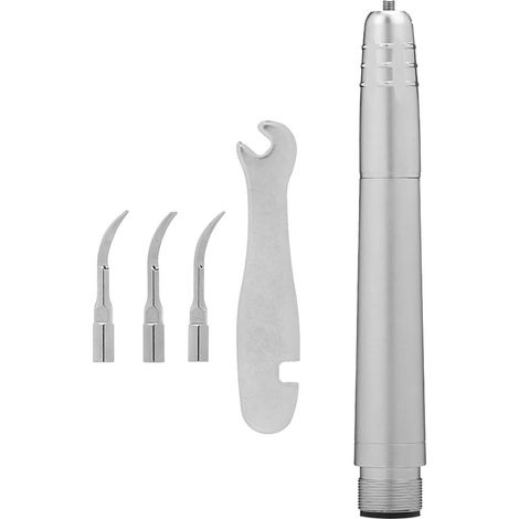 Pièce à main de détartrage à air 0-8000 Hz à 2 trous avec 3 embouts, outil dentaire buccal (1/5)