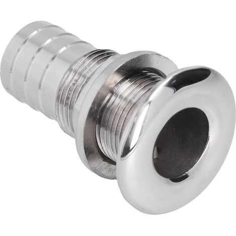 Ejoyous 316 Poule de Vidange d'eau en Acier Inoxydable à la Coque ajusté 1 Pouce de Sortie de Sortie de Prise à la Corrosion pour la Remorque de Voiture de Yacht de Bateau Marin avec Miroir. (1/5)