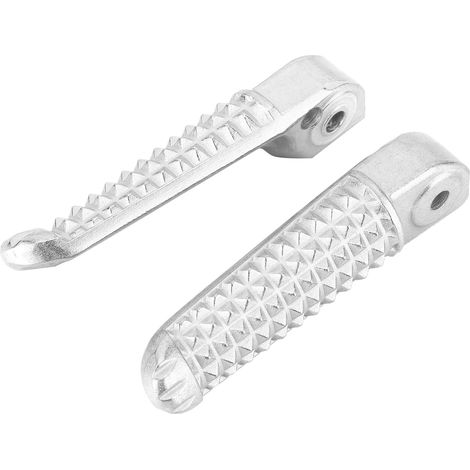 Paire de repose-pieds arrière moto, accessoire de remplacement compatible Yamaha YZFR1/YZFR6, platines passager renforcées, fixation directe, noir. (1/5)