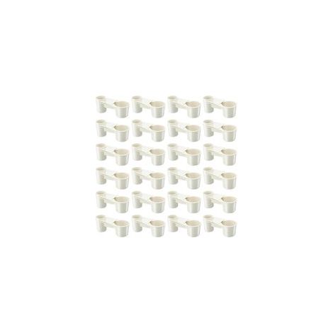 Idéal pour la Bouteille de Pigeon Chicken Chicken Voleur Waterer 24 PCS Bouteille d'eau Cage Blanc (1/5)
