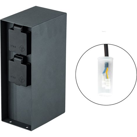EVN Energieverteiler 4-fach 230416 Edelstahl pulverbeschichtet (1/2)