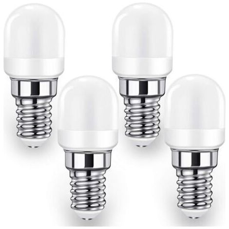 Lampe E14 LED Ampoule pour Réfrigérateur, 2W SES Lampe (équivalent 20W-25W), 140LM, Blanc Froid-6000K Lot de 4 (1/5)