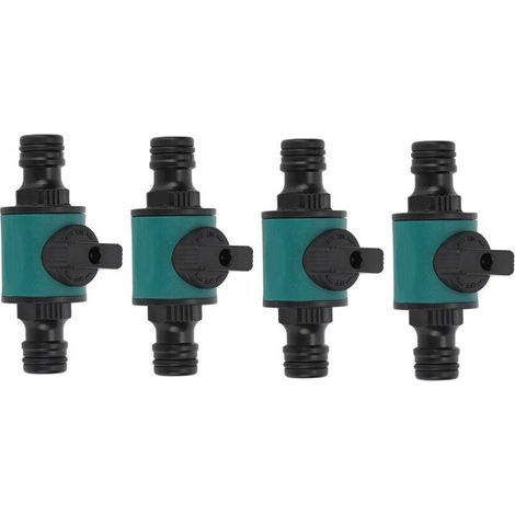 Adaptateur Tuyau Arrosage - ABS Anti-fuite - Double Tête - Pour Système Irrigation Jardin Serre Pelouse - Lot de 4 (1/5)