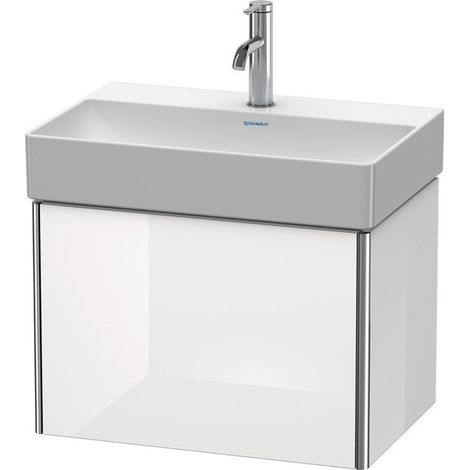 Unità Duravit XSquare Vanity Unità compatta a parete 58,4x39,0 cm, 1 cassetto, per lavabo DuraSquare 235660, Colore (anteriore/corpo): Laccato opaco di seta melanzana - XS406709494