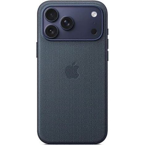 Coque de protection TechWoven pour iPhone 17 Pro Max avec MagSafe, logo Sienna, fine et antichoc, bleue.
