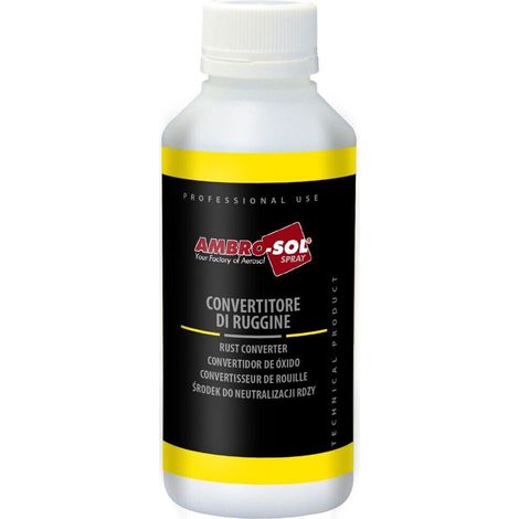 Convertitore di Ruggine AMBROSOL Antiruggine Liquido Penetra e converte 250 ml (1/4)