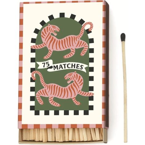 Scatola di Fiammiferi A Dopo Decorata Tiger (75 pz) PADDYWAX