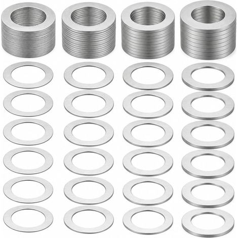 80 Pièces Rondelles Pour Gonds De Porte M10 En Acier Inoxydable, Pour Portes Intérieures, Anneaux De Montage, 0,1-0,5Mm (1/5)