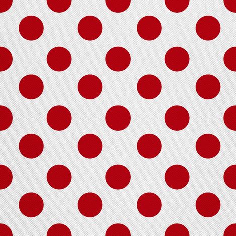 Tissus décoratifs d'extérieur Oxford - motif à pois rouges (1/5)