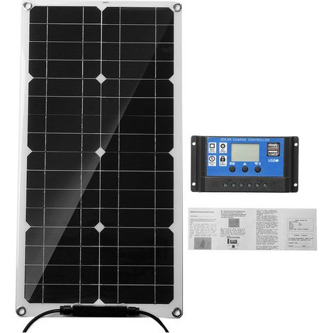 Kit de panneau solaire portable 20 W chargeur de batterie 15 V controleur 30 A