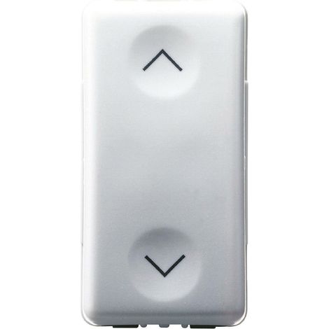 Doppio pulsante Gewiss system interbloccato bianco GW20521 (1/8)