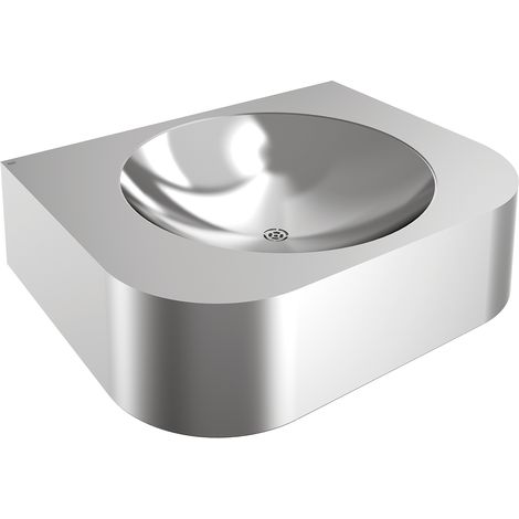 KWC AR Einzelwaschtisch, ANIMA, Edelstahl,  500x132x400 mm, ohne Hahnbank
