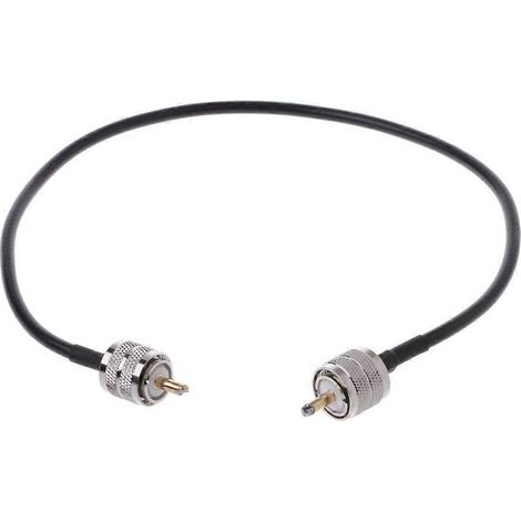 Connecteur de câble coaxial RF UHF PL259 mâle vers UHF PL259 mâle, câble RG58 à queue de cochon 5 (1/5)
