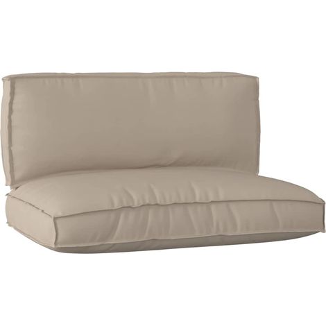 Pallet Cushion Set 2 pcs Taupe Oxford fabric vidaXL (1/5)