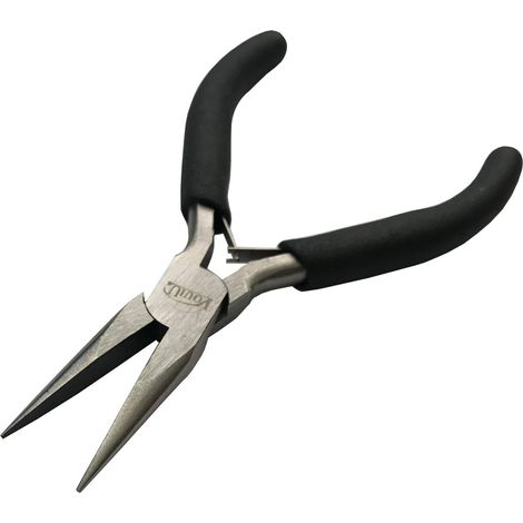 Pince à bec aiguille de 12,7 cm de long, outils de fabrication de bijoux, noir (1/2)