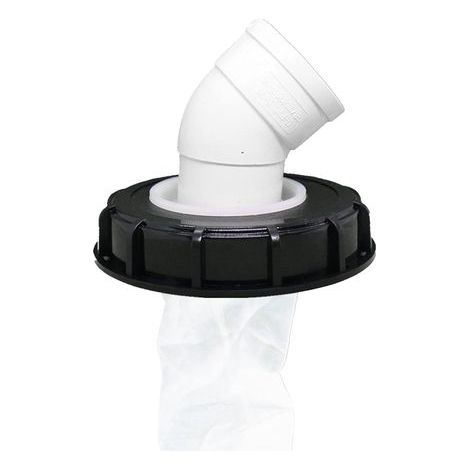 Filtre à Couvercle IBC, Bouchon de Réservoir IBC Lavable en Nylon avec Couvercle, Accessoire de Réservoir IBC avec Filtre en Filet pour 163 mm Réservoir Eau de Pluie (163mm 45°) (1/5)