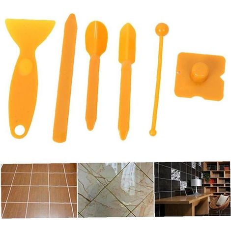 Outil de scellant Kit de plancher Coin de plancher Caulking Outils de finition Carrelage Carrelage Beauté de beauté, tuiles (1/5)
