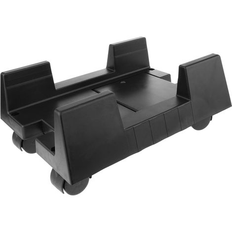 BeMatik - Support de boitier PC ordinateur noir avec des roues (1/5)