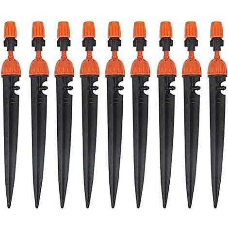 Sistema di irrigazione a goccia a micro-spruzzo regolabile a 360 gradi con lanciatore di tubi, 25 unità. (1/4)