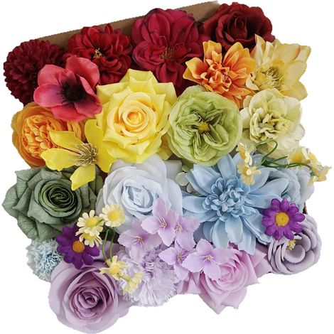 Fleur artificielle-Soie artificielle-Décoration DIY-Modèle H122-Boîte cadeau (1/5)