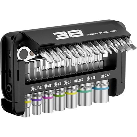 Jeu de clés à cliquet professionnelles 72 dents offrant une prise en main améliorée, un confort ergonomique et précision - (1/5)