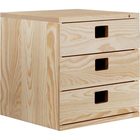 CAJONERA MODULAR 3 CAJONES 36X33X36cm - (1/5)