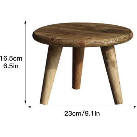 Tabouret de Rangement Décoratif pour Balcon Support en Bois pour Pots de Fleurs Accessoires de Jardin et Studio Photo