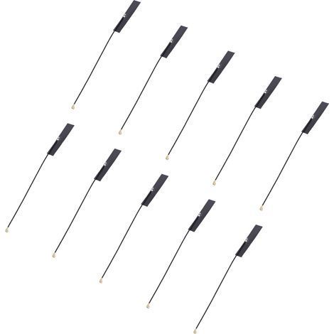 Packung mit 10 flexiblen, omnidirektionalen 2,4-GHz-FPC-Antennen mit hoher Verstärkung (5 dBi), intern integriert für Bluetooth- und WLAN-Module. (1/5)