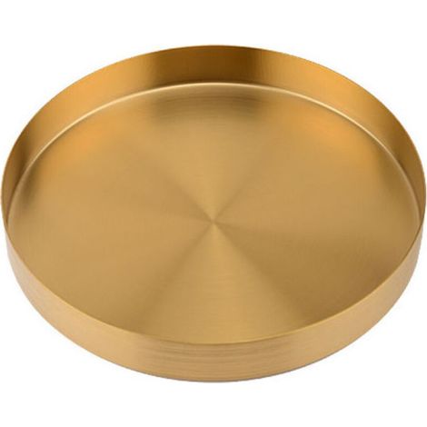 Plateau de rangement - Plateau dépoli à bords droits de taille moyenne (20 cm de diamètre) (1/5)