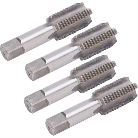 4 tarauds manuels M30 en acier allié haute dureté à goujures droites (1/5)
