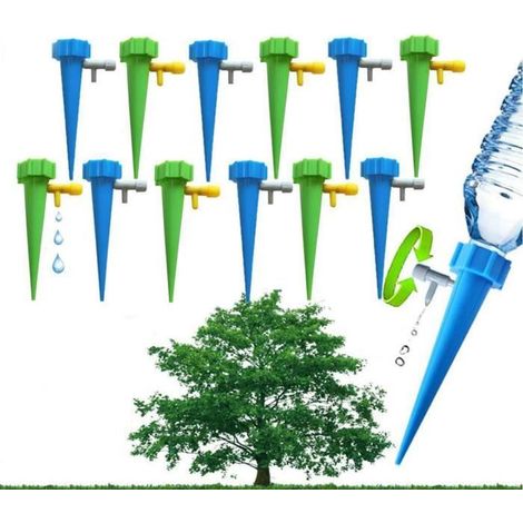 12PCS maison automatique usine d\'arrosage goutte outil irrigation système de jardinage Accessoires décoration (1/4)