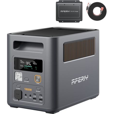 Tragbare Energie-Station - AFERIY - Nomad1800Pro - 1800W - 1024Wh erweiterbar - Ultra-schnelles Laden 580W DC
