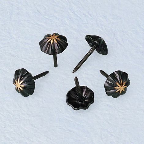 (100 Pièces) Clous Tapissier Décoratifs pour Meuble Vintage Punaise Rembourrage Résistante pour Chaise Lit et Bricolage (1/5)