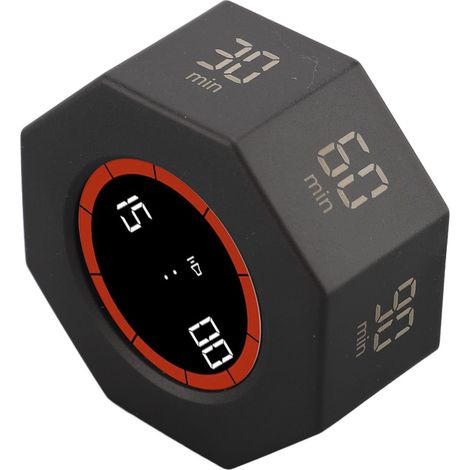 Minuteur de bureau rotatif et facile à utiliser avec 7 temps (1/5)