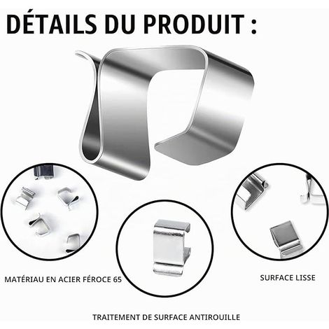 Gutter Hooks Outdoor Roof Lights Christmas Light Hook for Stainless Steel Clips (1/4)