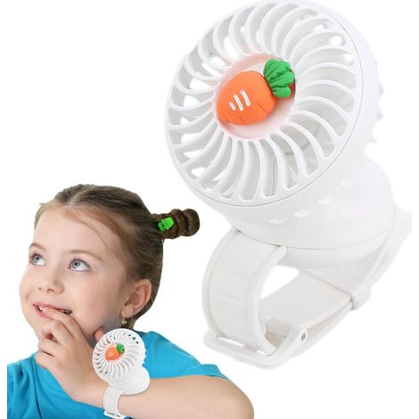 Uhrenförmiger Kühlventilator, Ladeventilator Tragbarer, wiederaufladbarer Handventilator (1/5)