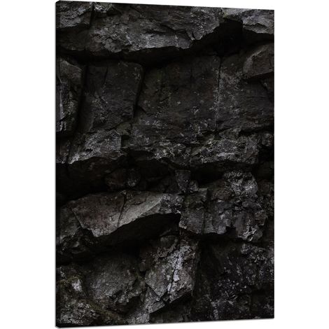Lienzo impreso Naturaleza Rocas negras 80x120 cm
