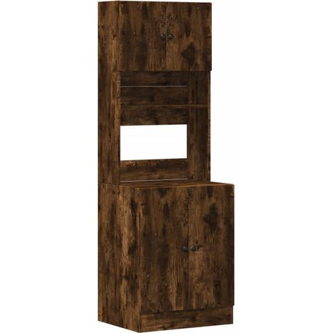 Maison Exclusive - Mobile da Cucina Rovere Fumo 60x50x180 cm in Legno Multistrato