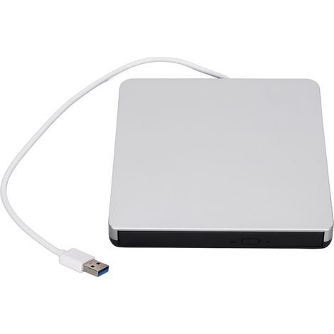 Lecteur DVD Externe Ultra Fin Haute Vitesse pour PC Portable et Bureau, Graveur VCD Fiable Multifonctionnel (1/5)