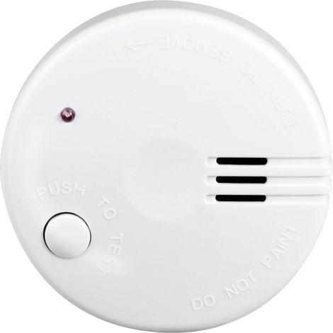 Detector de humo mini (paquete de 2), batería con 5 años de duración