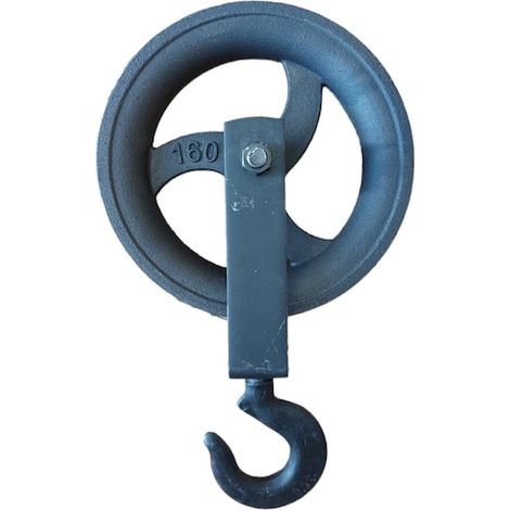 Poulie en métal forgé, 160 mm, 500 kg (1/5)