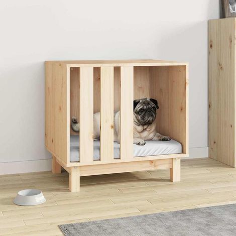Niche pour chien Lit pour chien Moderne - 60x45x57 cm Bois de pin massif BV347665 - BonneVie (1/5)
