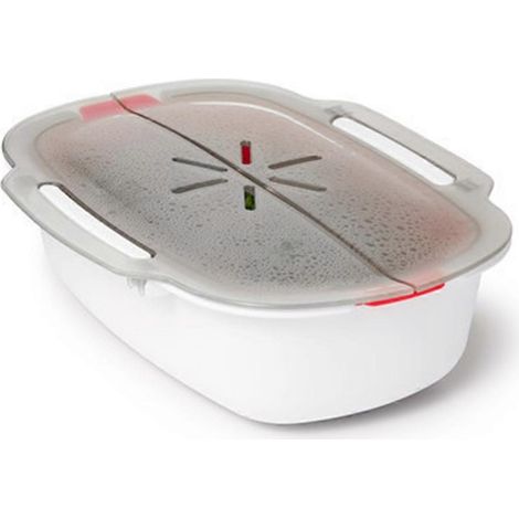 Cuiseur vapeur pour micro-ondes avec couvercle amovible en PP (1/5)