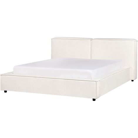 Wasserbett Stoff LINARDS 160 x 200 cm Cremeweiß (1/5)