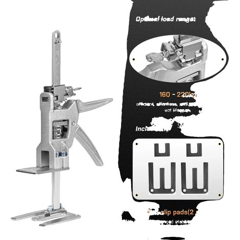 Crémaillère à bras économiseur de main, support robuste, opération polyvalente, Argent, 2pcs (1/2)