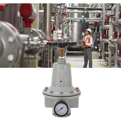 Détendeur pneumatique avec manomètre, vanne de régulation de pression d'air comprimé Qté-20 (1/5)