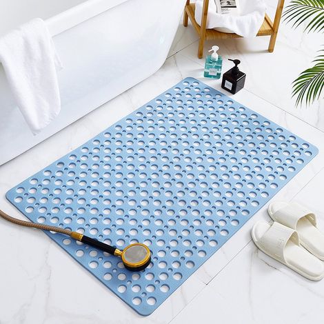Alfombrilla de baño antideslizante, 75 x 43 cm, resistente al moho y lavable. (1/5)
