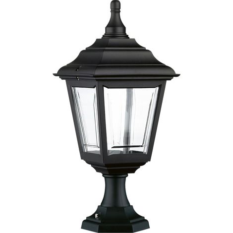 Baliza exterior clásica CLIC-CLAC 4 E27 42 W IP44 500 mm Negro (1/2)