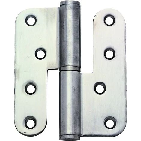 Paumelle inox 18/9 brossé Monin - Dimensions : 120 x 86 mm. - Droite